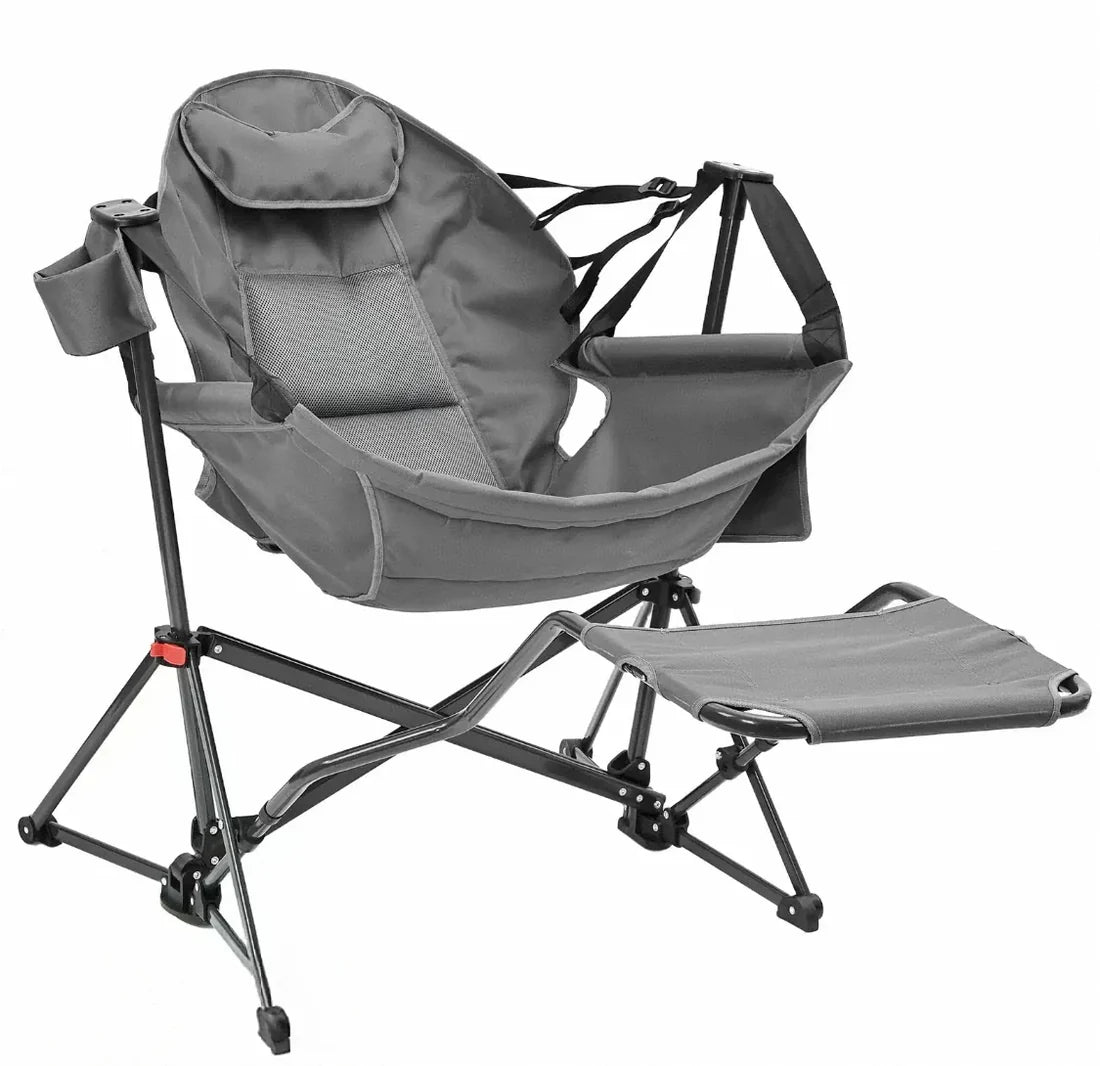 450lbs Heavy-Duty Hammock Camping Chair with Pedal – Portable Swing Seat for Outdoors