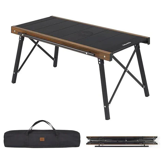 2-in-1 Camping Table with Integrated Stove – Ultra-Lightweight & Foldable for Easy Travel